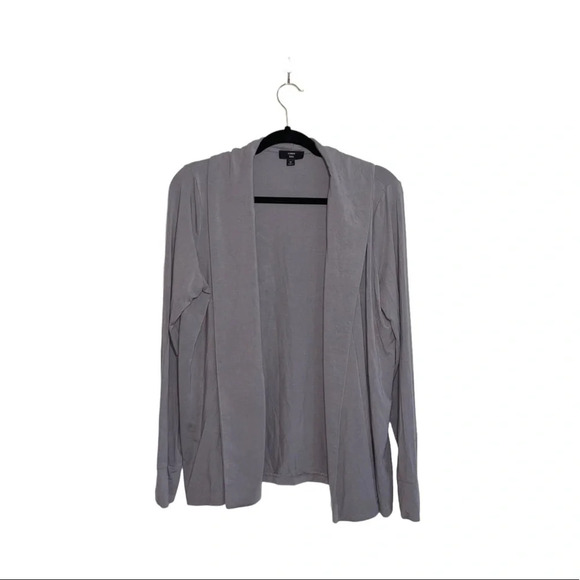 J. Crew 365 Gray Waterfall Open Front Lightweight Cardigan Medium Women’s - Picture 11 of 11